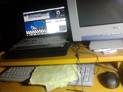 陈智龙开发用的笔记本电脑。2011年大学毕业后，他一直待业在家，每天呆在屋里写游戏，几乎足不出户。